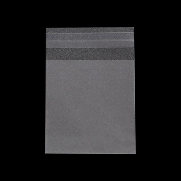 100 stk/sett Semi-transparent frostet kakegodteri OPP-pose selvklebende plast B