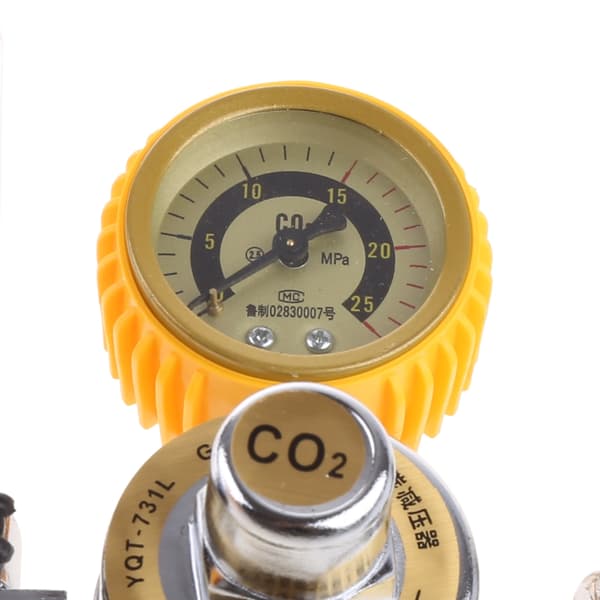 CO2-flödesmätarregulator Mig- Tig flödesmätare tryckmätare intervall 0-25MPa 5/8