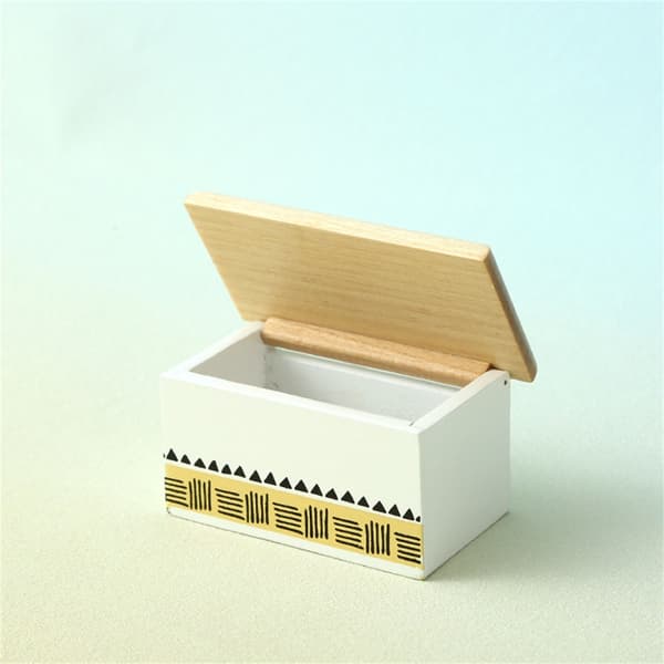 Miniatyrdockhus Träskattkista Smyckeskrin 1/12 Dockhusmöbler