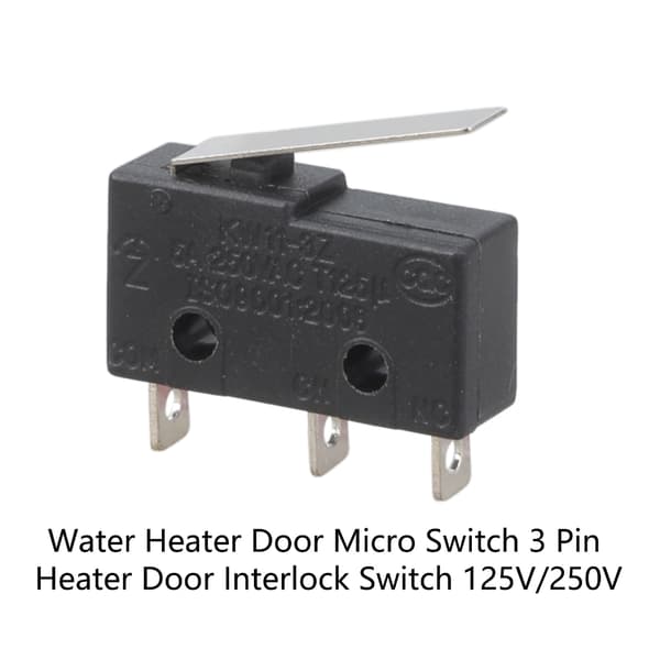 Varmvattenberedare Dörr Interlock Switch 3 Pin Micro Dörrrelä Switch Hållbar
