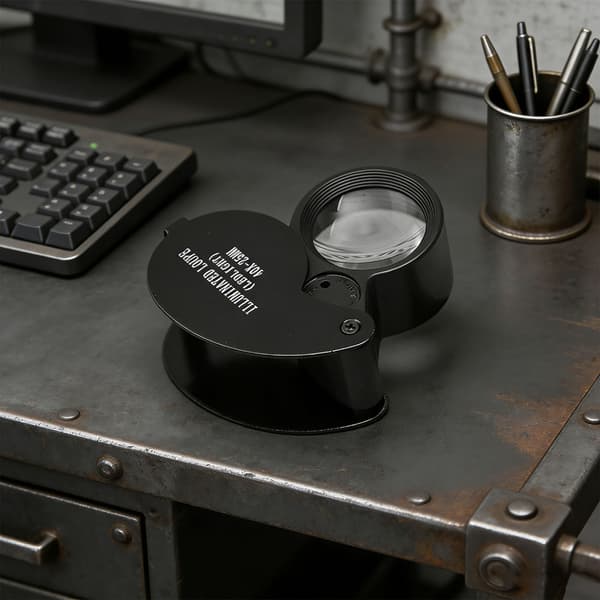 Håndholdt forstørrelsesglas med foldbart design til forbedring af syn for ældre