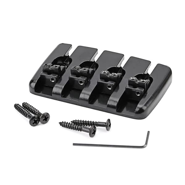 4-strengs fast sadel basbro top load tailpiece til elektriske basdele