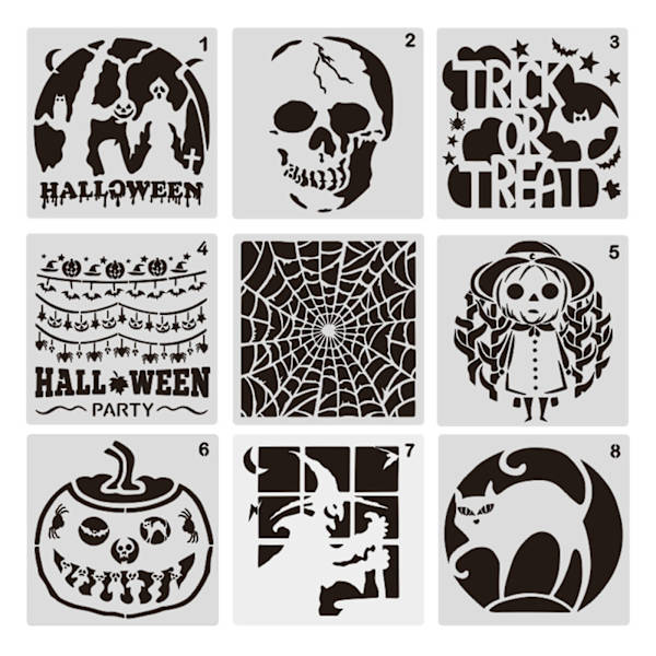 Halloween-mønsterskæring til DIY-scrapbogskortfremstilling DIY-scrapbog