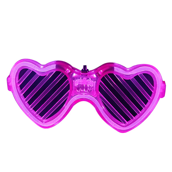 Glödande glasögon Blixtpresenter LED tecknade lampor Leksaker Roliga Blinkande Barnleksaker Nyhet Tyg Led Festivalpresenter Pink