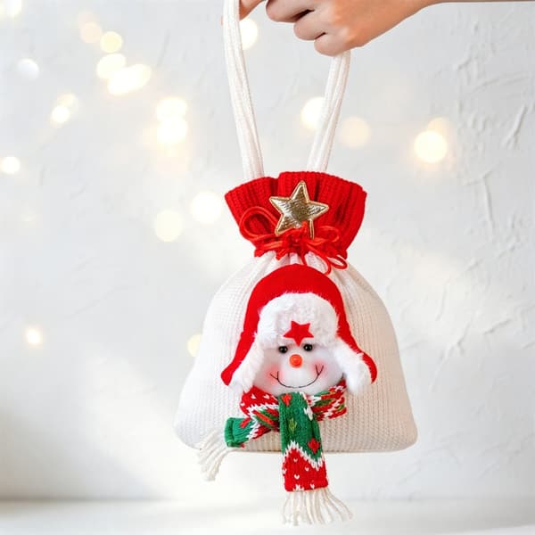 Julgodispåsar Hållbara tyg Julklappspåsar