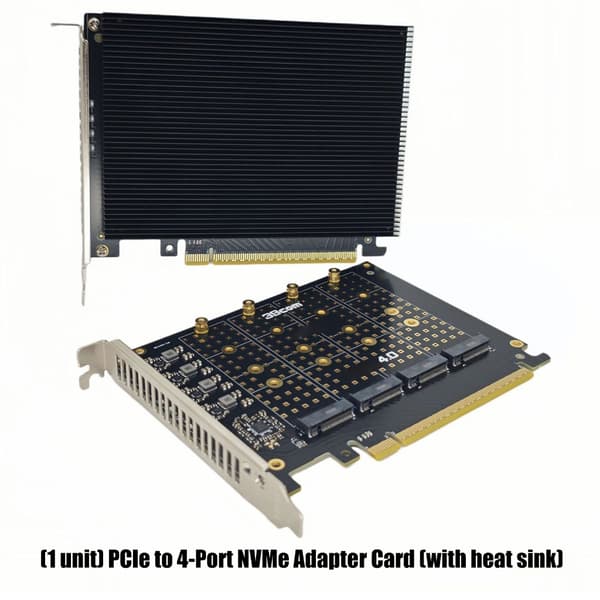 Avansert 4 M.2 NVMe PCIe4.0 X16 Vertskontrollerkort for High-End Databehandling
