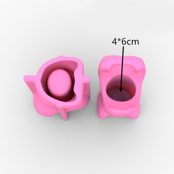 Blomsterpotte Silikonform Gjør-det-selv-sukkulenter Betong Blomsterpotte Gips Sementform