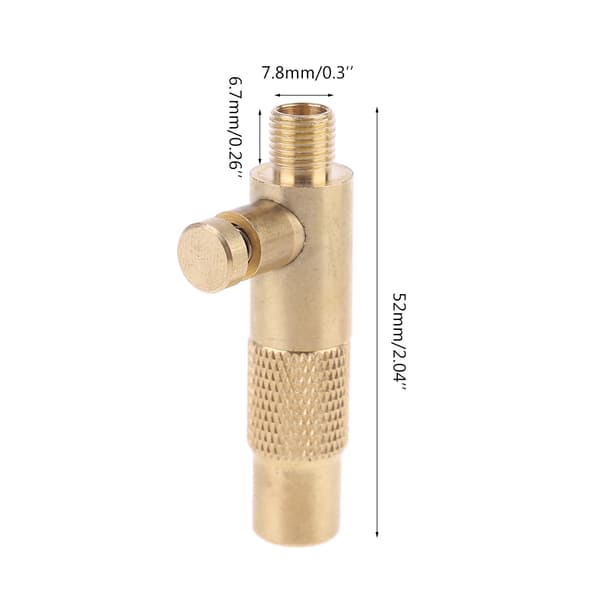 Dækventiladapter Messing Dækpumpe Kompressorpumpe Stik Tilbehør