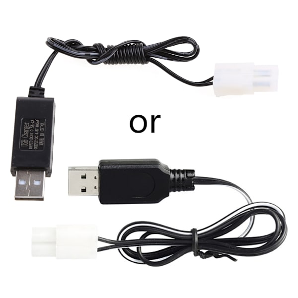 USB-oplader 4,8V NiCd NiMH-batterioplader til RC-legetøj Batteri med KET-2P-stik