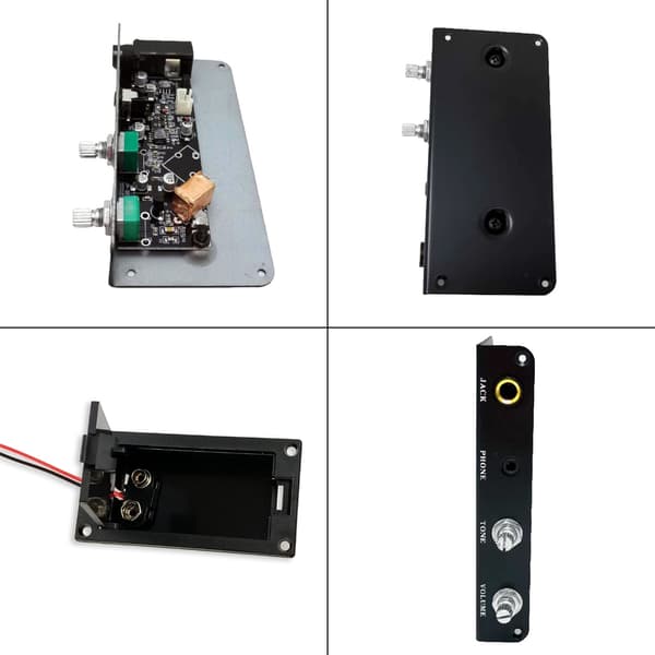 Guitar Equalizer Pickup med Tone Lydstyrke Kontrolknap Guitar Tilbehør