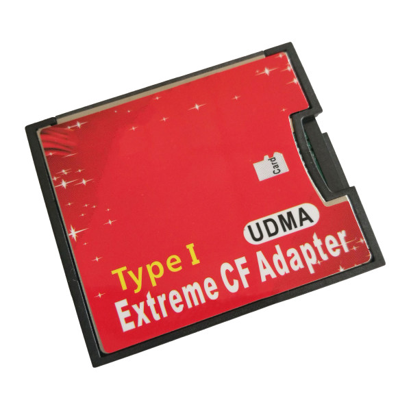Single Port Micro-SD/SDXC TF till Compact Flash CF Typ I minneskortsläsaradapter