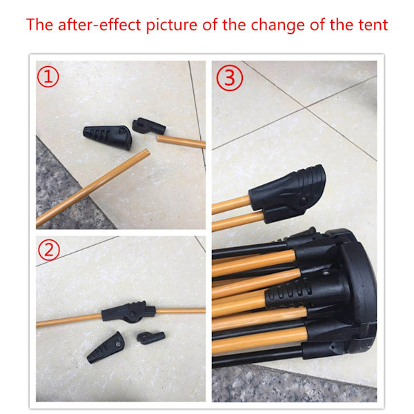 Teltsammenfoldelige ledforbindelsesadaptere, der kan tilpasses til forskellige teltstørrelser 10.0mm