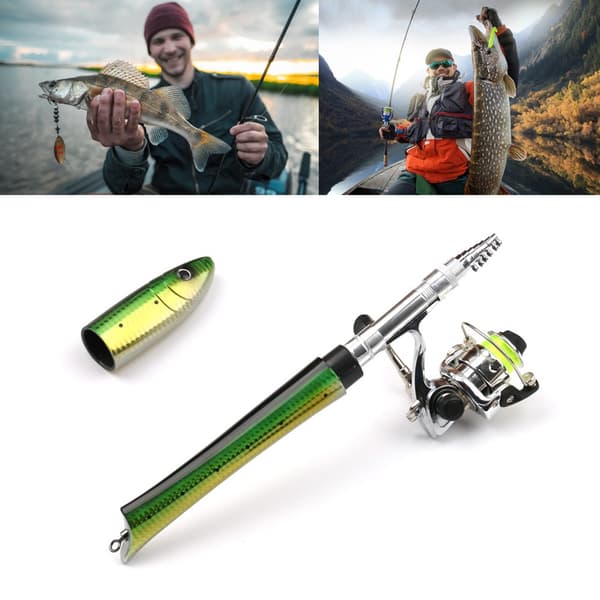 Bärbara Mini Pennfiskespön Spinnrulle Kastfiske Fiskespön