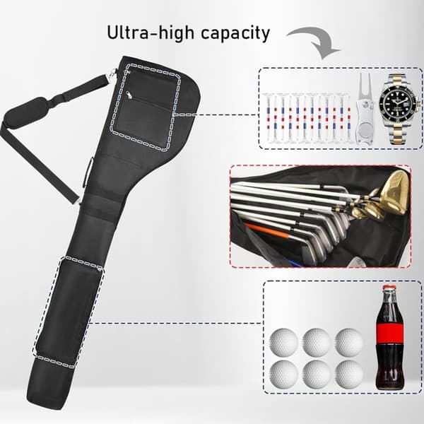 Stilfuld moderne design golfbæretaske ergonomisk rem til behagelig brug