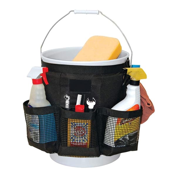 Opbevaringstaske til haveredskaber Spandorganizer med lommer til 3,5 til 5 gallon spande