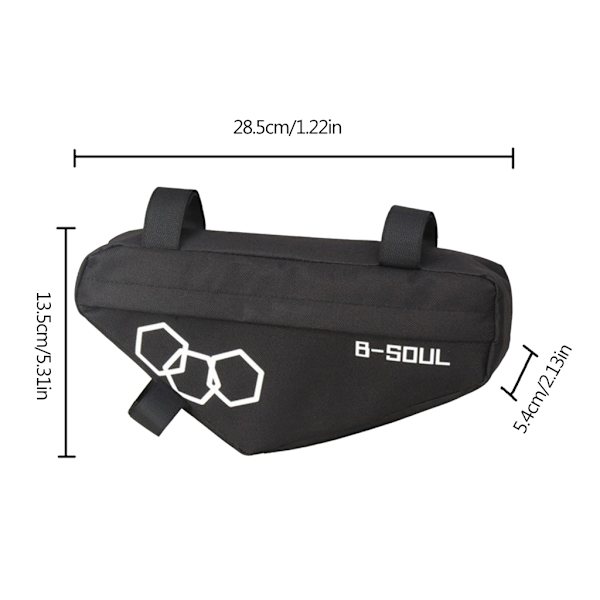 Sykkelramme Front Top Tube Bag Triangle Pouch Sykkel Seteveske Yellow Green