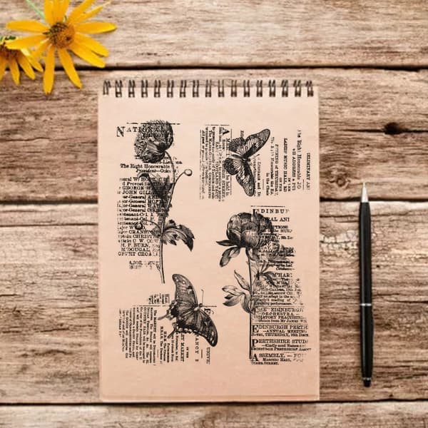 Blomst Klar Stempel Håndlaget Barn Gutter Jenter Læring DIY