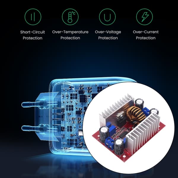 400W 15A Boost Spenningsomformermodul for Effektiv Energiomforming