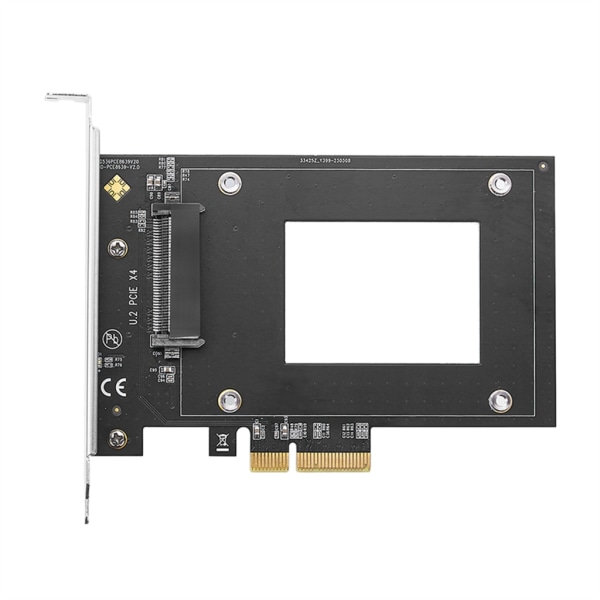 U.2 til PCIe4.0-adapter PCI Express X4/X8/X16 til U.2 SFF-8639 utvidelseskortstigning 7000 Mbps for Intel 2,5" NVMe U2 SSD