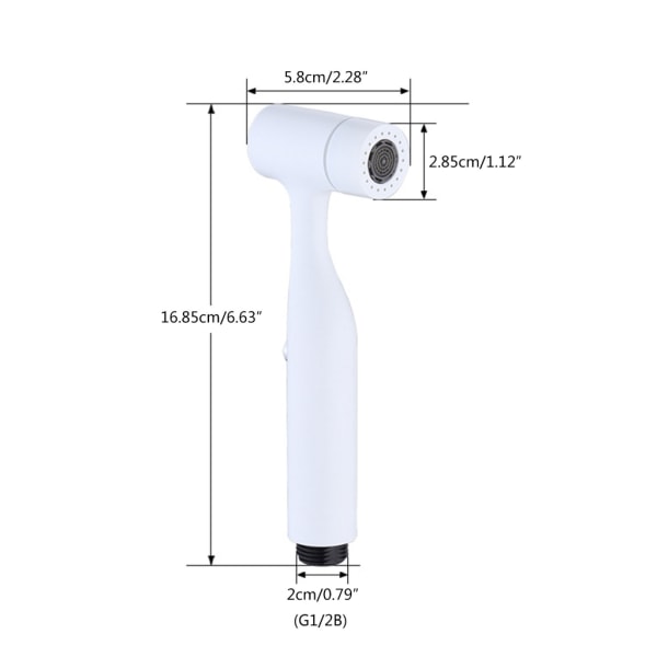 Toalettvasker under trykk Ergonomisk design Bidetfeste Kvinnevasker Gun Ash