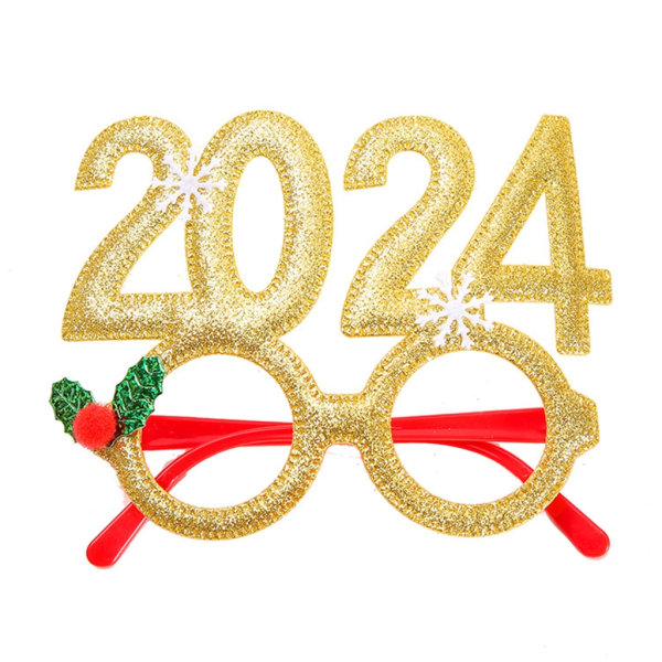 Julglasögon 2024 Nyårsglasögon Cosplay Snowflake Accessoarer