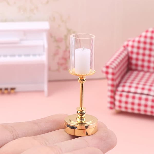 Dukkehuse Bordlamper Miniature LED Belysningslampe til Indendørs Scenevisning