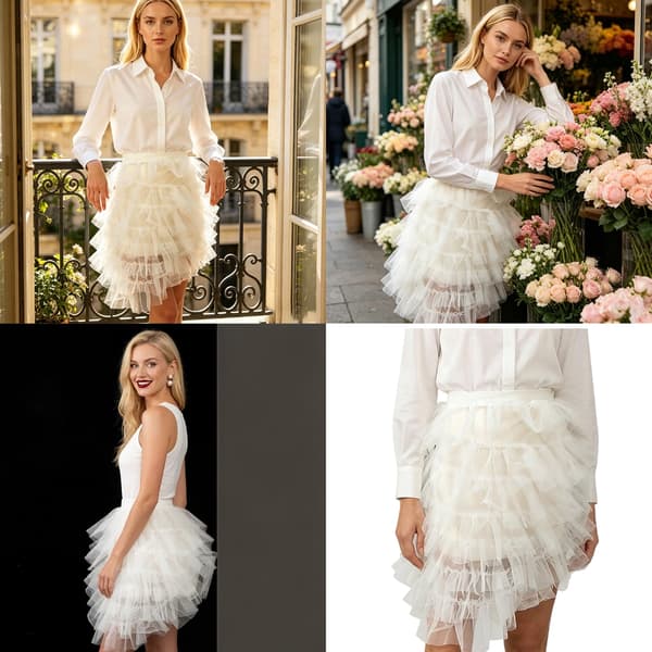Kvinder underkjoler tyl underkjoler chiffon halvslips balletkjoler
