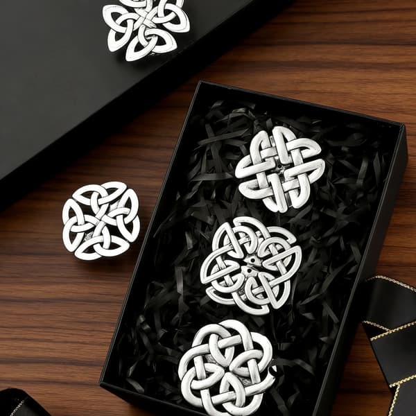 Sofistikeret kjolestift i zinklegering, tørklædeclips, elegant broche til damer