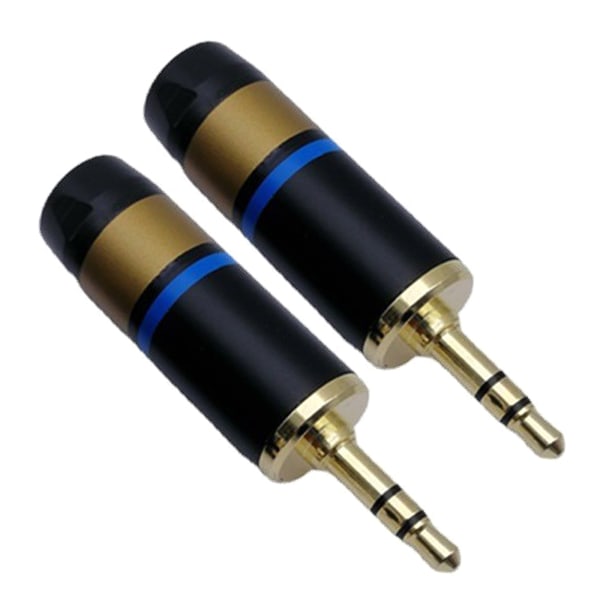 1/2/4 st 3,5 mm guldpläterad bananplugg Pure Copper Connector för Audio Video Högtalar Adapter Terminal Connector