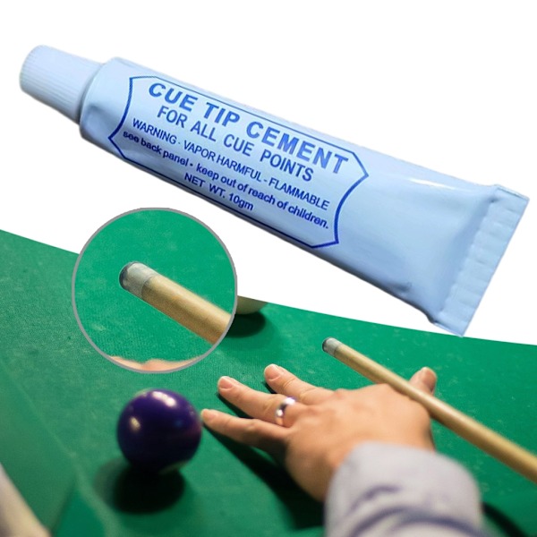 Billiard Pool Cue Tip Lim 10g Hurtigtørkende Lim for Vedlikehold av Biljardkøer