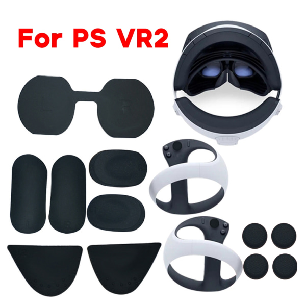 Halkskyddande cover för linsskydd för PS VR 2 handtagsknappskydd Black