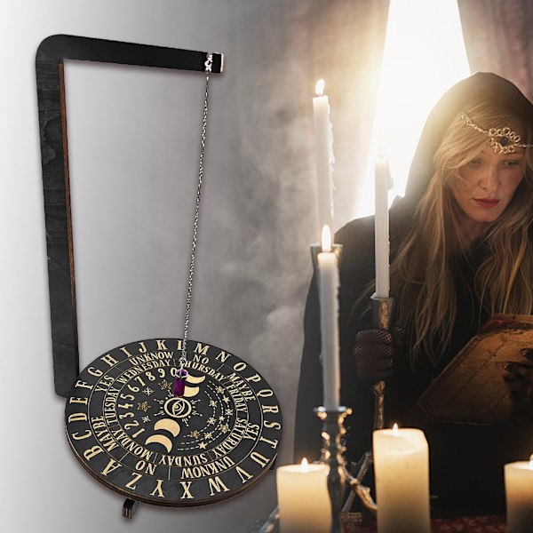 Trähållare för Wiccan-kristaller, ställ för läkande stenar, displayställ Section B