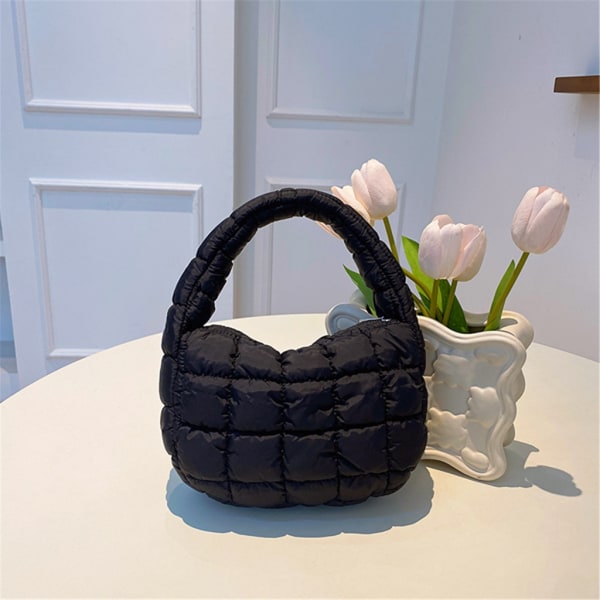 Kompakti ja käytännöllinen Mini Cloud -käsilaukku naisille ja tytöille, pieni kantolaukku Light blue