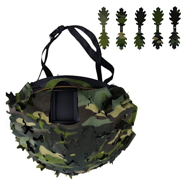 Practical Helmet Cover  Camouflage Combat Helmet Cover Helmet Cover CP Jungle Leaf cut