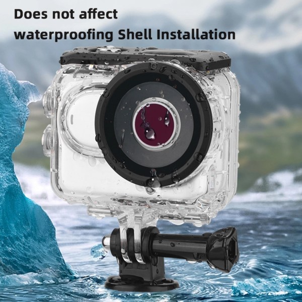 Vattentät och oljetät aluminiumram Linsfilter för GO3/2 Lins Filter Kameraskydd Lins Superior Protectors null - ND16