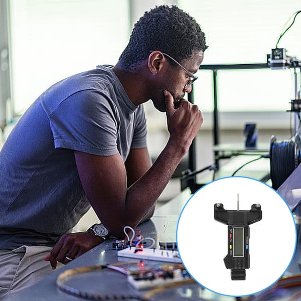 Sort 2GT Timing Belt Spændingsindikator Tester til 3D-print, Forbedret Probe