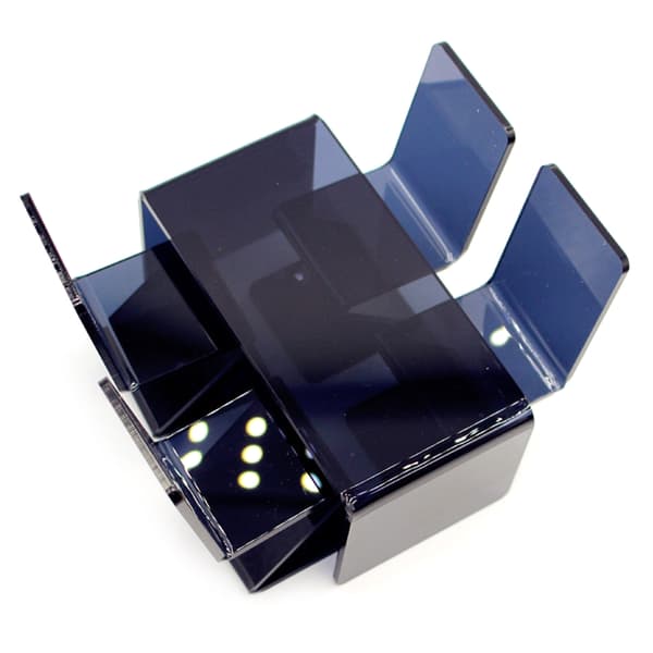 Akryl Miniature Møbler Kontorbord Stol Sæt til Moderne Dukkehuse Layout