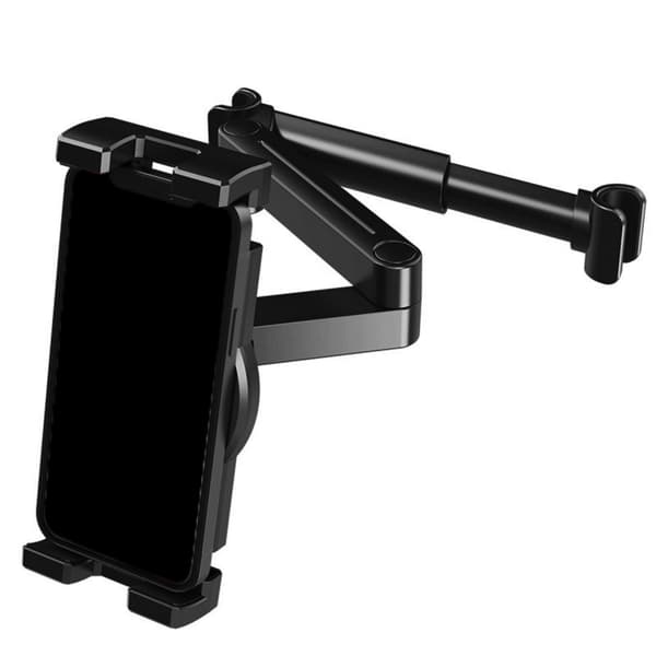Udtrækkelig tabletstander til køretøjer, bil-tabletholder, nakkestøttemontering, justerbar