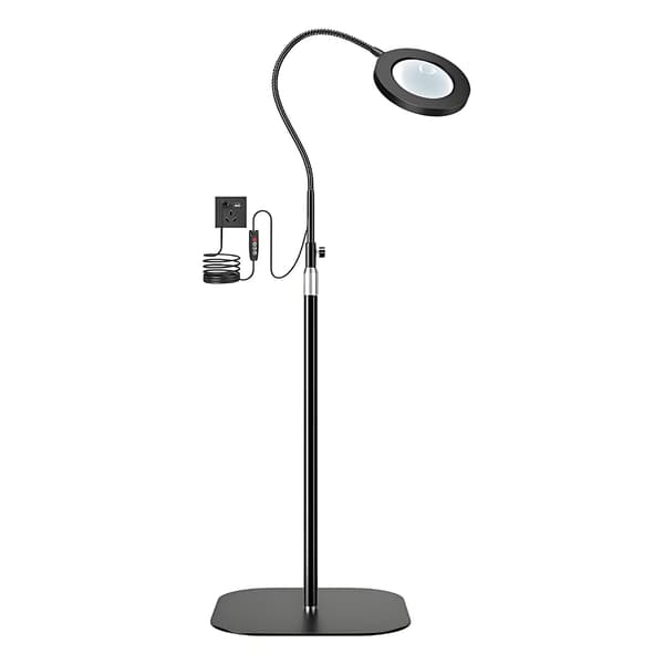 LED-lampa med bas för böcker och etiketter
