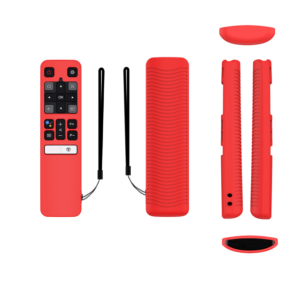 Til stemme-tv-fjernbetjening RC802v Fmr1 Flr1 Fnr1 til TCL 65p8s 55p8s 55ep630 50p8s 49s6800fs 49s6510fs, silikonecover