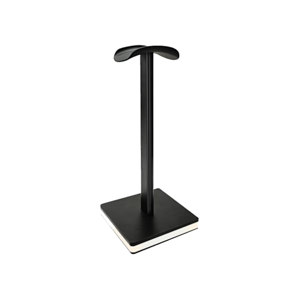 LED Headset Stand til PC, Pladsbesparende Design, Skrivebordsopbevaring