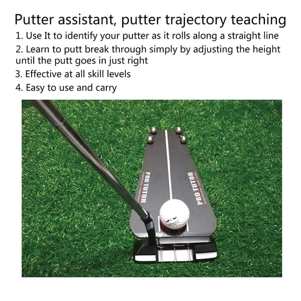 Golf-puttausmatto sisä-/ulkokäyttöön, kohdistusapu, putteriharjoittelulaite