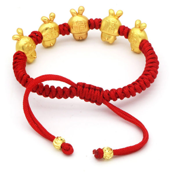 Kinesiskt födelsedagstecken Djurberlockarmband Justerbart Lucky Red Armband  för kaninens år för födelsedagspresenter 6697 | Fyndiq