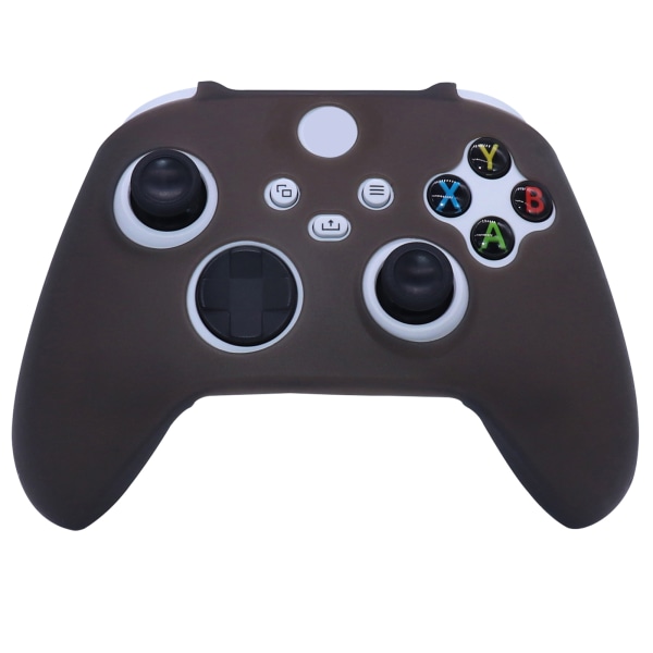 Mjuk silikon för case för Xbox Series X/S-kontroller Skyddshud Gamepad Gummihud Tumgrepp Cap Joystick- cover Black