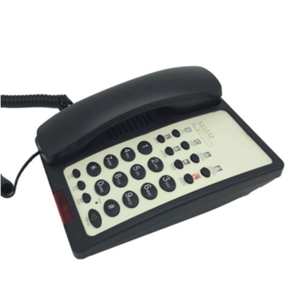 L016B Hotellreception Telefon Fast fast telefon Trådtelefon Multi och handsfree-funktion Black