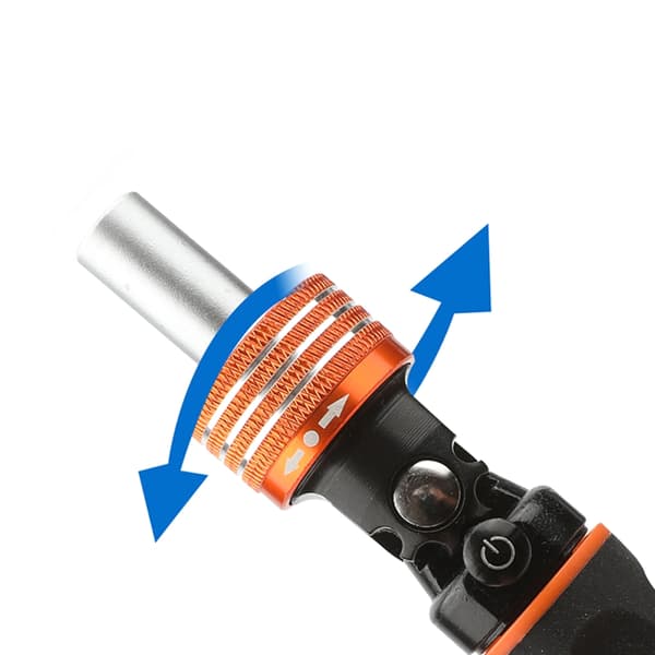 40-pack spärrskruvmejsel med magnetiska bits, ergonomisk design