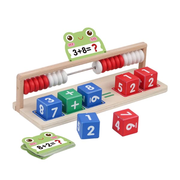 Interaktiv Abacus-leke i tre for barn Hjemmeskole Pedagogisk lek