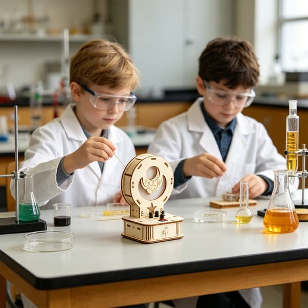 Pedagogisk vitenskapsprosjektleke i tre for barn med knottbase