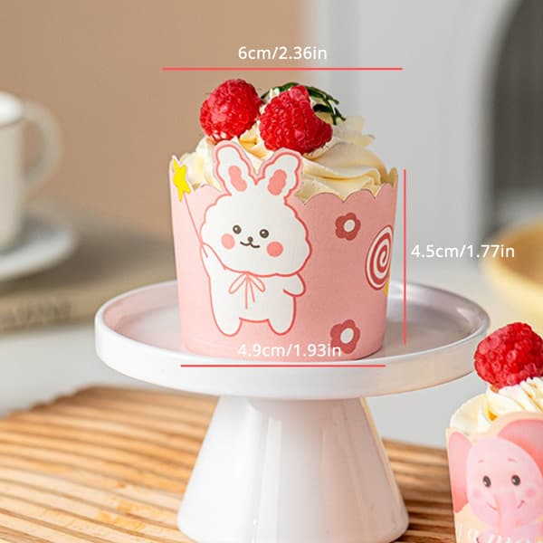 50 Stykker Robust Cupcake Papirkopper Dekoration til Festlige Sammenkomster