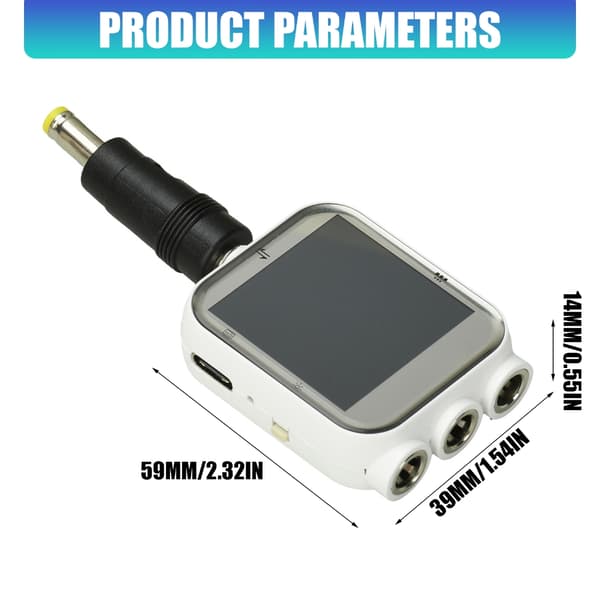 4.5-80V 6A 0-600W Digital Voltmeter Amperemeter Testare Snabbladdningsmonitor